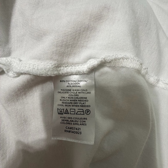 Loft Modern Wedge Tee White Size XL - Picture 4 of 5